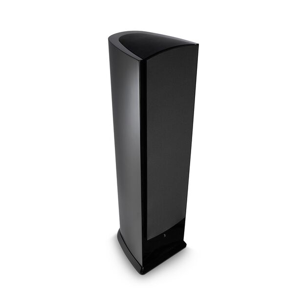 F208 - Black - 3-Way Floorstanding Tower Loudspeaker - Hero