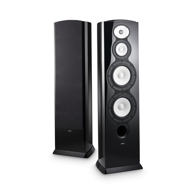 F228Be - Black - 3-way Dual 8" Floorstanding Loudspeaker - Hero